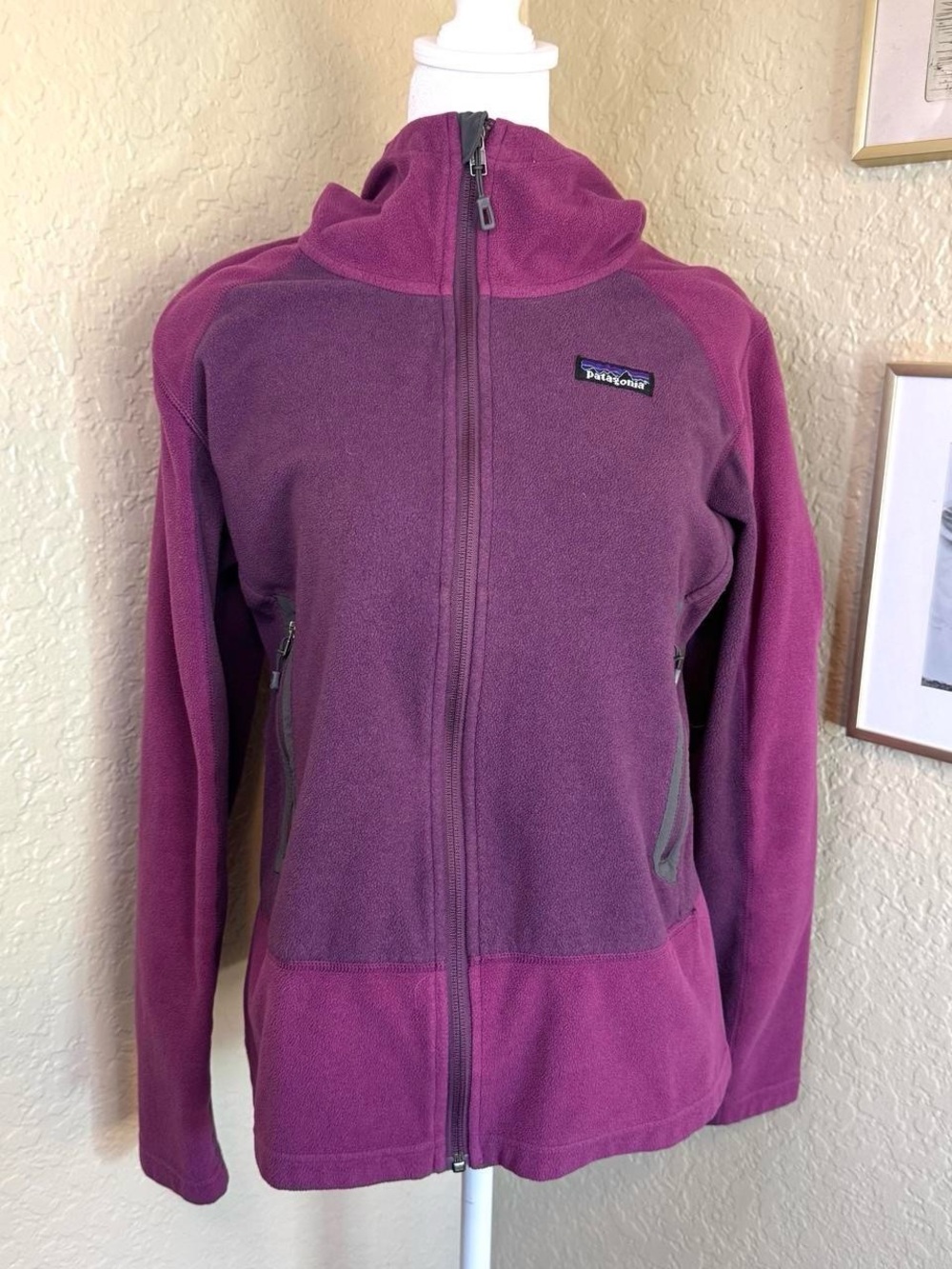 Patagonia Colorblock Women’s Fleece Emmilen Jacket in Rubellite Pink